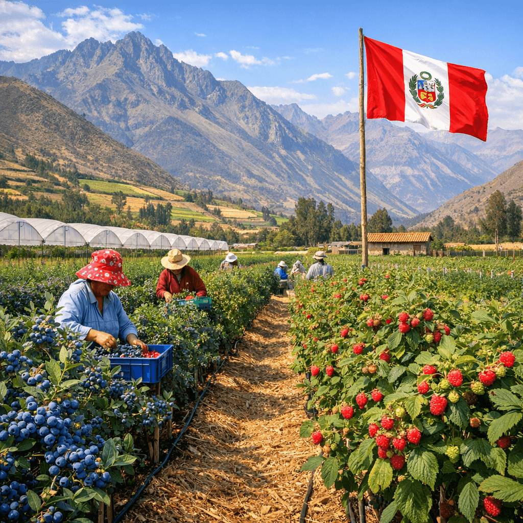 Premium Peruvian berries for export