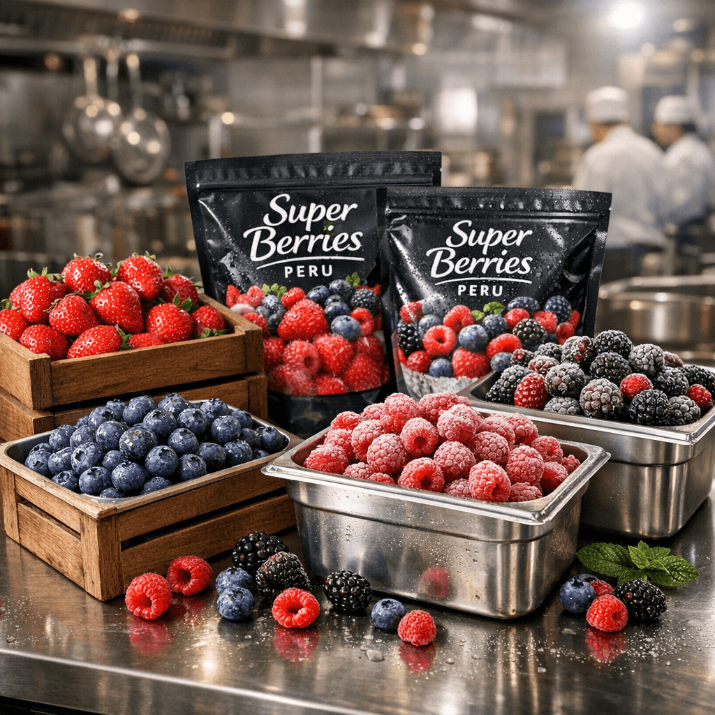 Berries frescos para restaurantes y hoteles